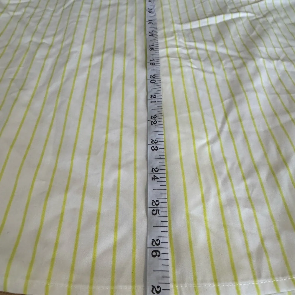 Argent women’s yellow pinstripe button down brrr cooling fabric